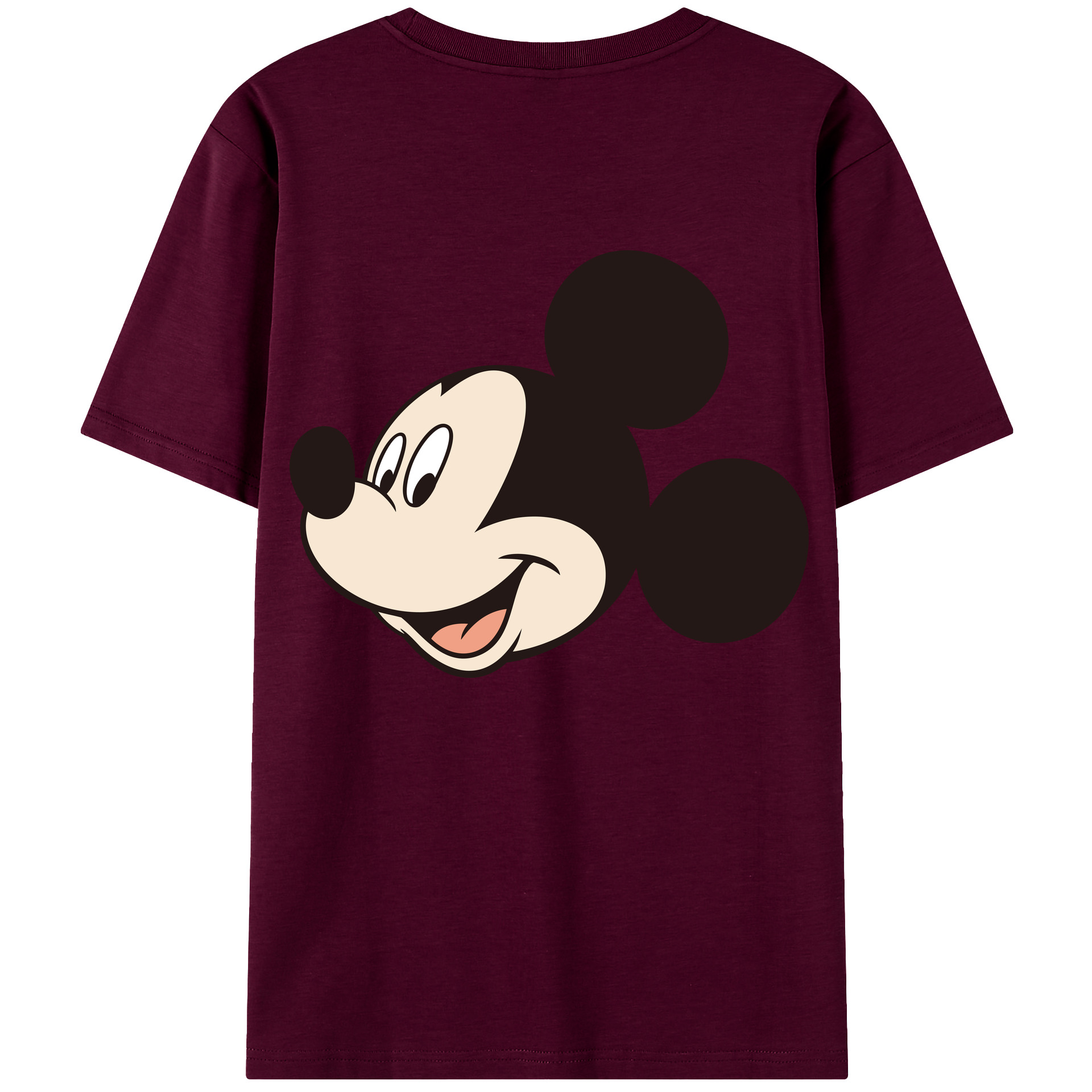 （画像用） ミッキーマウス Mickey Mouse レディース半袖Tシャツ(バックプリント)